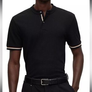 Hugo boss Pollini Slim Fit Henley Shirt in large size